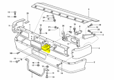 Suporte Placa Dianteira Cinza Caminhões VW